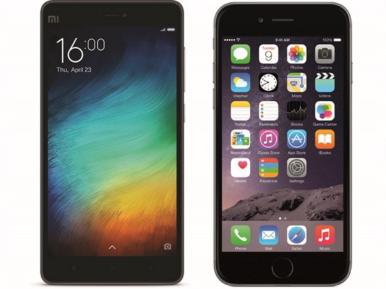 Xiaomi mi4i a Apple iPhone 6