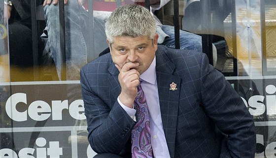 Zamylený trenér Kanady Todd McLellan.