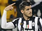 PAMATUJETE SI M? Alváro Morata, útoník Juventusu Turín, vstelil úvodní gól v...