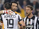 ZVLÁDLI JSME TO. Fotbalisté Juventusu porazili v úvodním semifinále Ligy mistr...