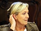 éfka Národní fronty Marine Le Penová pi mezinárodní konferenci Evropský mír a...