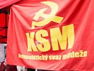 Komunisté slavili První máj na Výstaviti v praských Holeovicích. Zúastnil...