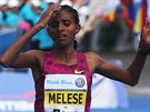 Etiopanka Yebrgual Meleseová vyhrála Praský maraton mezi enami.