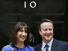 Osazení Downing Street íslo 10 se po volbách nezmní. Britský premiér David...
