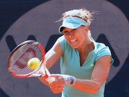 Lucie Hradeck ve finle tenisovho turnaje en J&T Banka Prague Open.