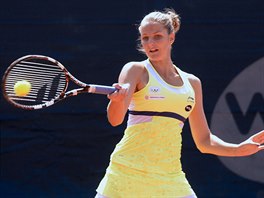 Karolna Plkov ve finle tenisovho turnaje en J&T Banka Prague Open.