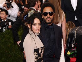 Lisa Bonetová a Lenny Kravitz na MET Gala (New York, 4. kv�tna 2015)