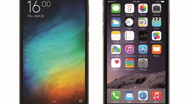 Xiaomi mi4i a Apple iPhone 6