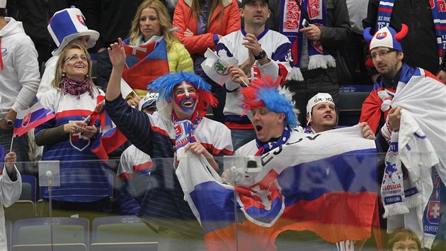 Sloventí fanouci na mistrovství svta 2015 v Ostrav
