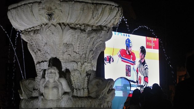 Hokej na velkoplon obrazovce sledovali tento tden fanouci u v Jihlav.
