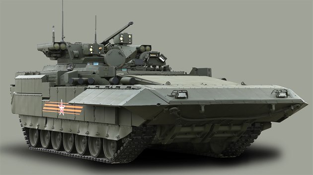 Tk bojov vozidlo pchoty T-15 na platform Armata je nejvtm z novch ruskch typ vozidel pro podporu pk. Zajmavost je motor v pedn sti korby, jen zvyuje ochranu vojk; stejn een u svch vozidel pouvaj Izraelci.