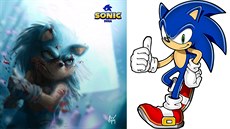 Jinak milý jeek Sonic je v tomto zpracování drsák, kterému bychom neradi...