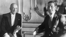 Prezident Edvard Bene a velvyslanec Ernst Eisenlohr.