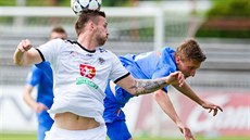 Momentka z ligového utkání Hradec Králové - Ostrava.