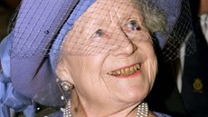 Britská královna Al�b�ta, p�ezdívaná královna matka, na snímku z roku 1998