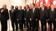 eský prezident Milo Zeman (zcela vlevo) se vypravil na oslavy konce druhé...