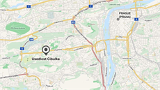 MAPA: Usedlost Cibulka v pražské čtvrti Košíře