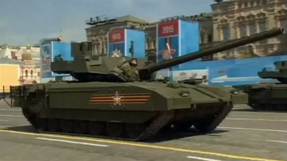 Tank T-14 Armata na pehlídce v Moskv (9. kvtna 2015)