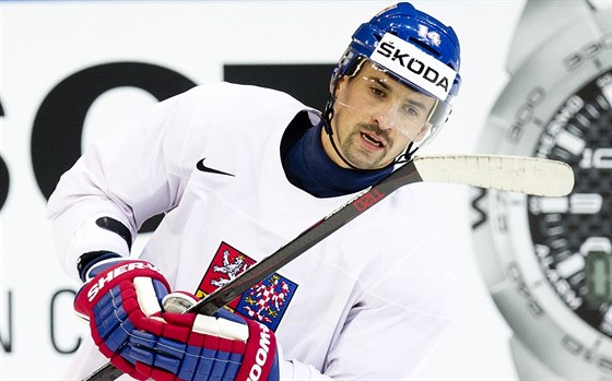 Tomáš Plekanec si v předvečer semifinále s Kanadou vyzkoušel pražský led.