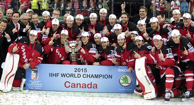 Hokejist Kanady, misti svta pro rok 2015.