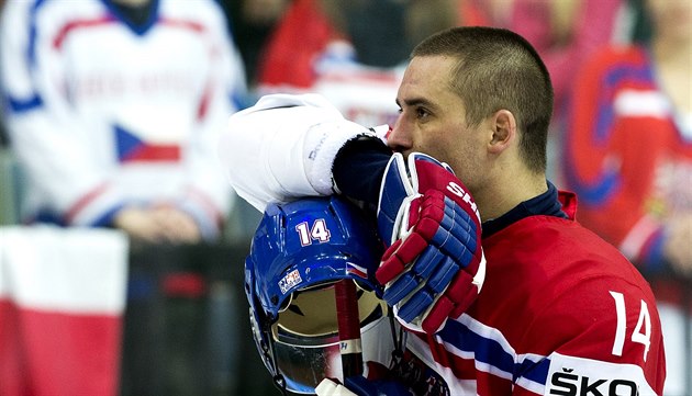 Tomá� Plekanec na MS 2015 v Praze.