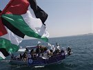 Palestinci oekávají flotilu aktivist (30. kvtna 2010)
