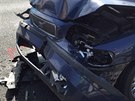 Nehoda tí osobních aut zkomplikovala provoz na praské Jiní spojce (12.5.2015)