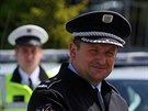 Policejní prezident Tomá Tuhý pevzal klíe od jubilejního 2500 vozu, který...