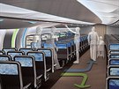 Airbus si nechal patentovat kabinu, do které pasaéi vstupují dvojitými dvemi...