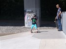 Skatepark pod vysoanskou estakádou si uijí i ti nejmení skejáci.