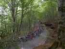 Momentka z 9. etapy cyklistického Gira.