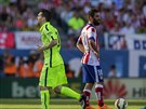 Lionel Messi z Barcelony poté, co skóroval v duelu s Atlétikem Madrid.