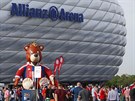 Fanoušci Bayernu Mnichov míří na zápas s Barcelonou.