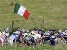 Peloton v páté etap Gira d'Italia
