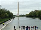 Pohled od památník Abrahama Lincolna, místo spojené s bojem za politická práva...
