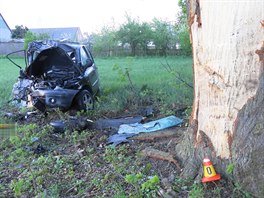 idika na Prostjovsku narazila do stromu a jej auto zaalo hoet. Vythli j...