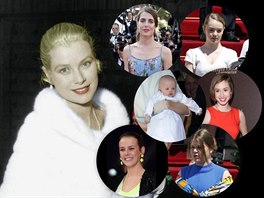Grace Kelly a jejích šest vnuček: Charlotte Casiraghi, princezna Alexandra,...