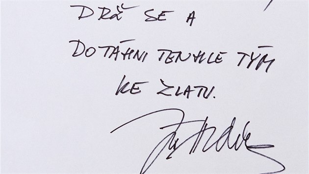 Vzkaz Jarom�ru J�grovi od hokejisty Ji��ho Hrdiny