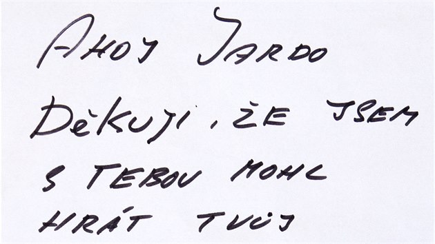 Vzkaz Jaromíru Jágrovi od hokejisty Jiřího Šlégra (14. května 2015)