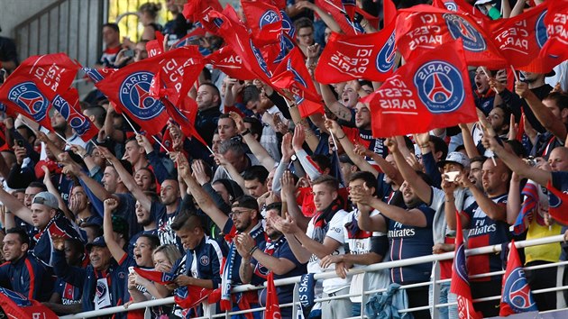 Fanouci Paris St. Germain bhem duelu s Montpellierem