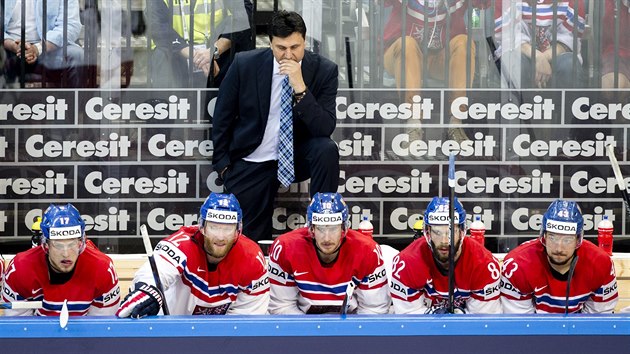 Kou eskch hokejist Vladimr Rika po prohranm duelu o bronz