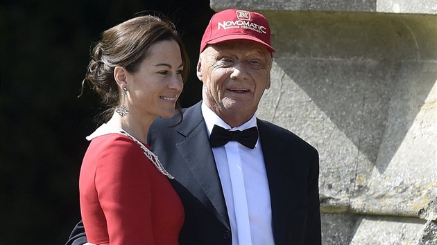 Niki Lauda s manželkou Birgit (Woburn, 15. května 2015)
