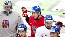 etí hokejisté se pipravují na semifinále mistrovství svta proti Kanad.