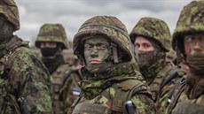 Kompletní 1. pí brigáda estonské armády, sloená  peván ze 4 tisíc...