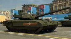 Tank T-14 Armata na pehlídce v Moskv (9. kvtna 2015)