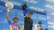 Stupně vítězů po třetí etapě závodu Kolem Kalifornie: zleva Peter Sagan,...