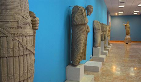 Sochy v muzeu v syrské Palmýe (snímek z roku 2008).
