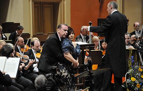 tefan Margita a Dagmar Pecková na koncert v Rudolfinu