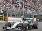 Lewis Hamilton vítzí v kvalifikaci na Velkou cenu Monaka.