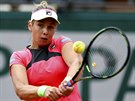 Tenistka Marina Erakovicová z Nového Zélandu bojuje v prvním kole Roland Garros...